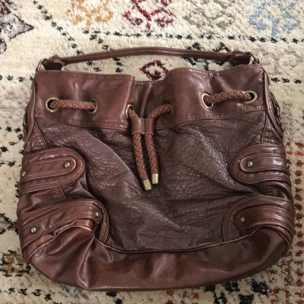 Brown shoulder purse